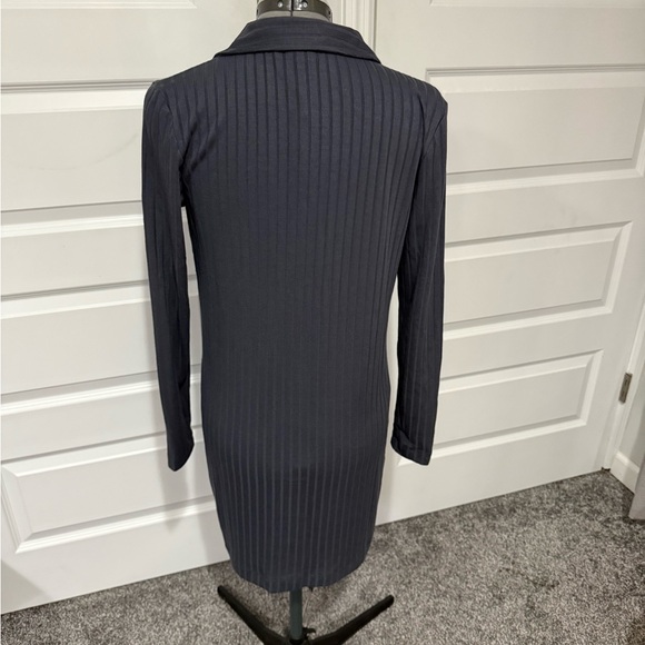 Loft gray button sweater dress NWT - Picture 2 of 3